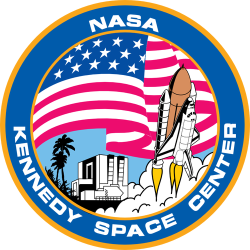 בתמונה וקטורית לוגו מרכז החלל קנדי